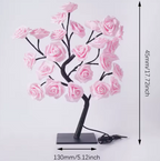 LED Rose Tree Lights USB Plug Table Lamp