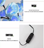 LED Rose Tree Lights USB Plug Table Lamp