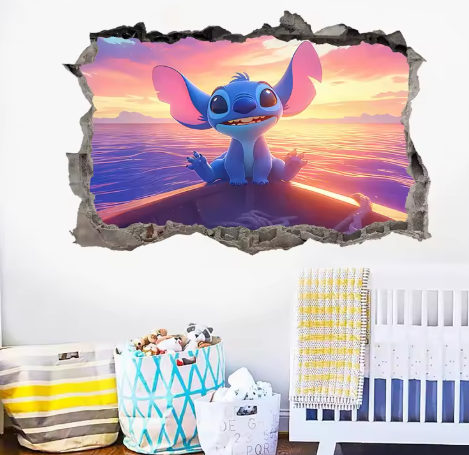 Stitch Wall Stickers For Kid's Room