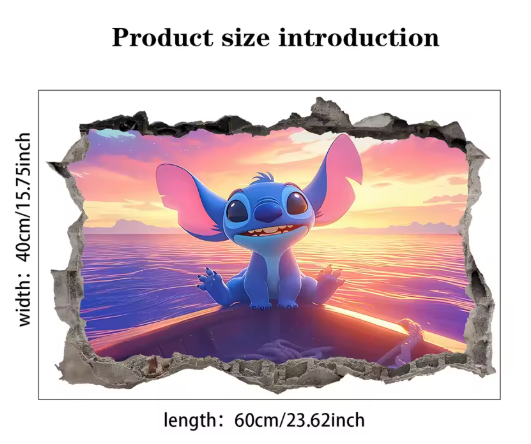 Stitch Wall Stickers For Kid's Room