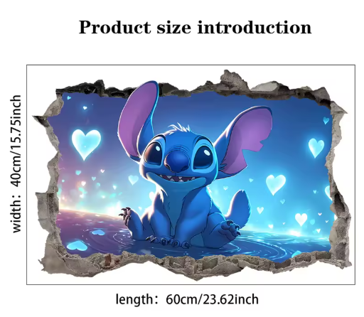 Stitch Wall Stickers For Kid's Room