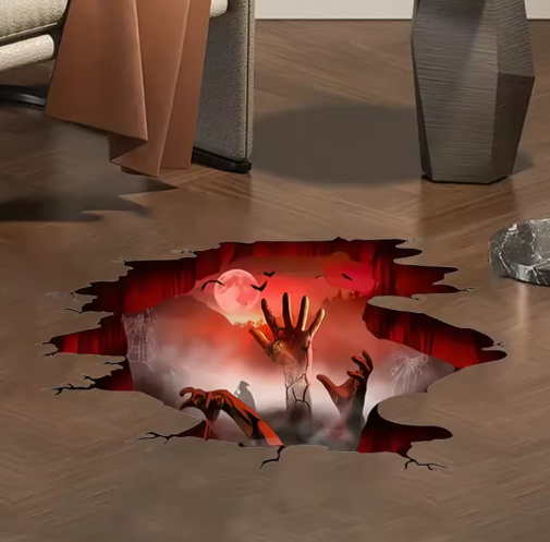 3D Ghost Hand Sticker