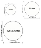 Yin Yang Dragon Printed Round Carpets