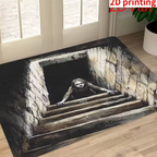Clown Doormat Horror Theme Indoor Outdoor Welcome Rug