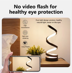 LED Night Light Spiral Table Lamp