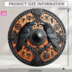 Viking War Shield Aluminum Wall Art