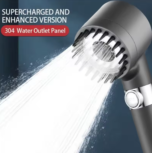 High-Pressure Shower Head With Massage Brush Filter