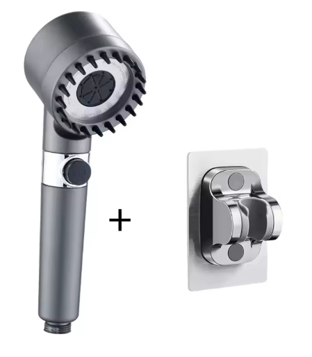 High-Pressure Shower Head With Massage Brush Filter