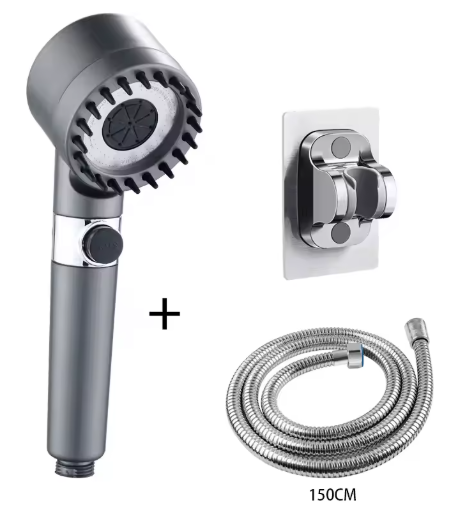 High-Pressure Shower Head With Massage Brush Filter