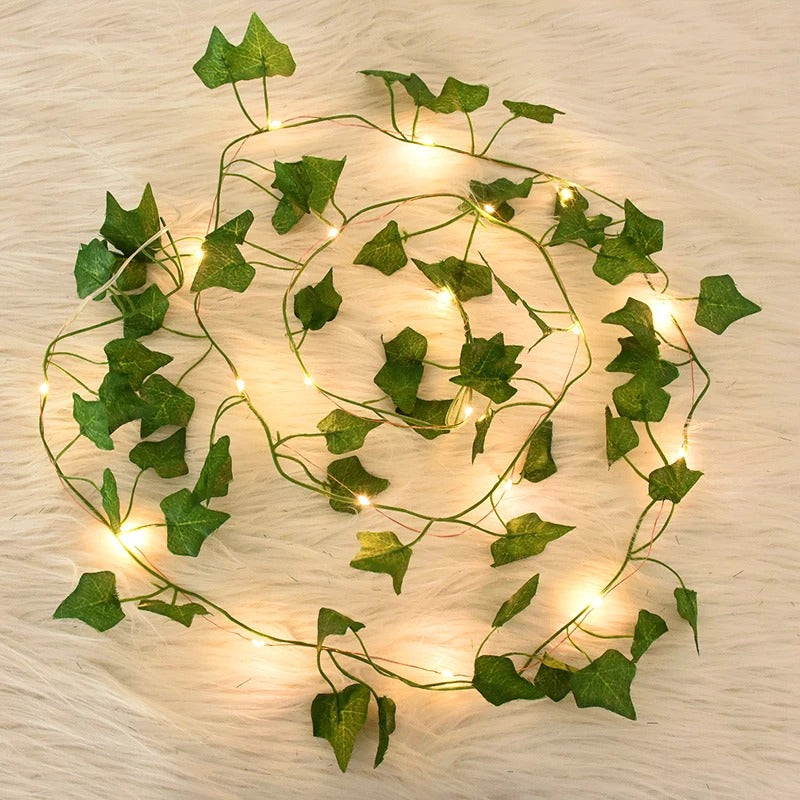 Creeper Green Leaf Ivy Vine LED String Lights (5 meters)